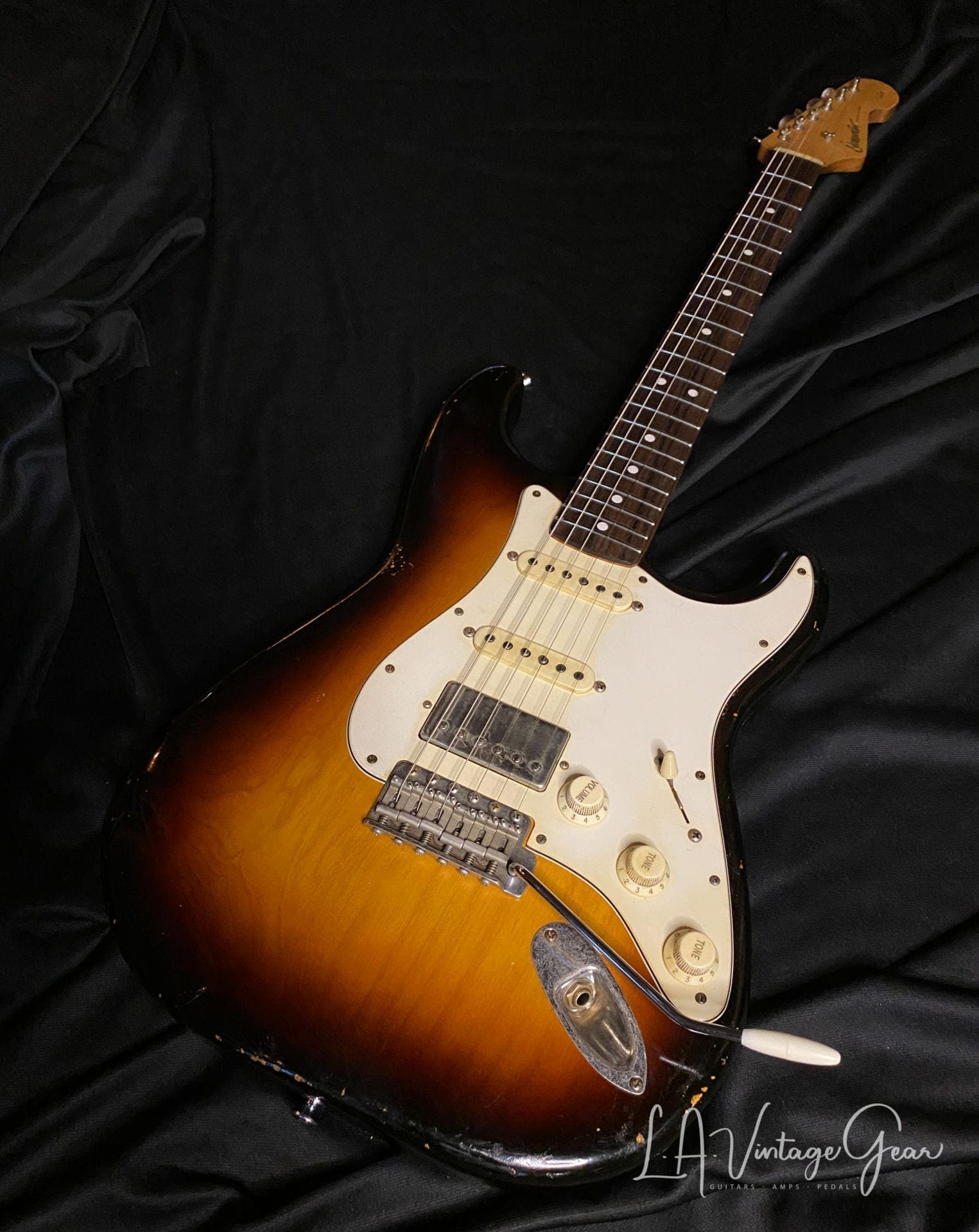 Danocaster Double Cut SSH Custom Electric Guitar - 2.5T Sunburst and Arcane Pickups