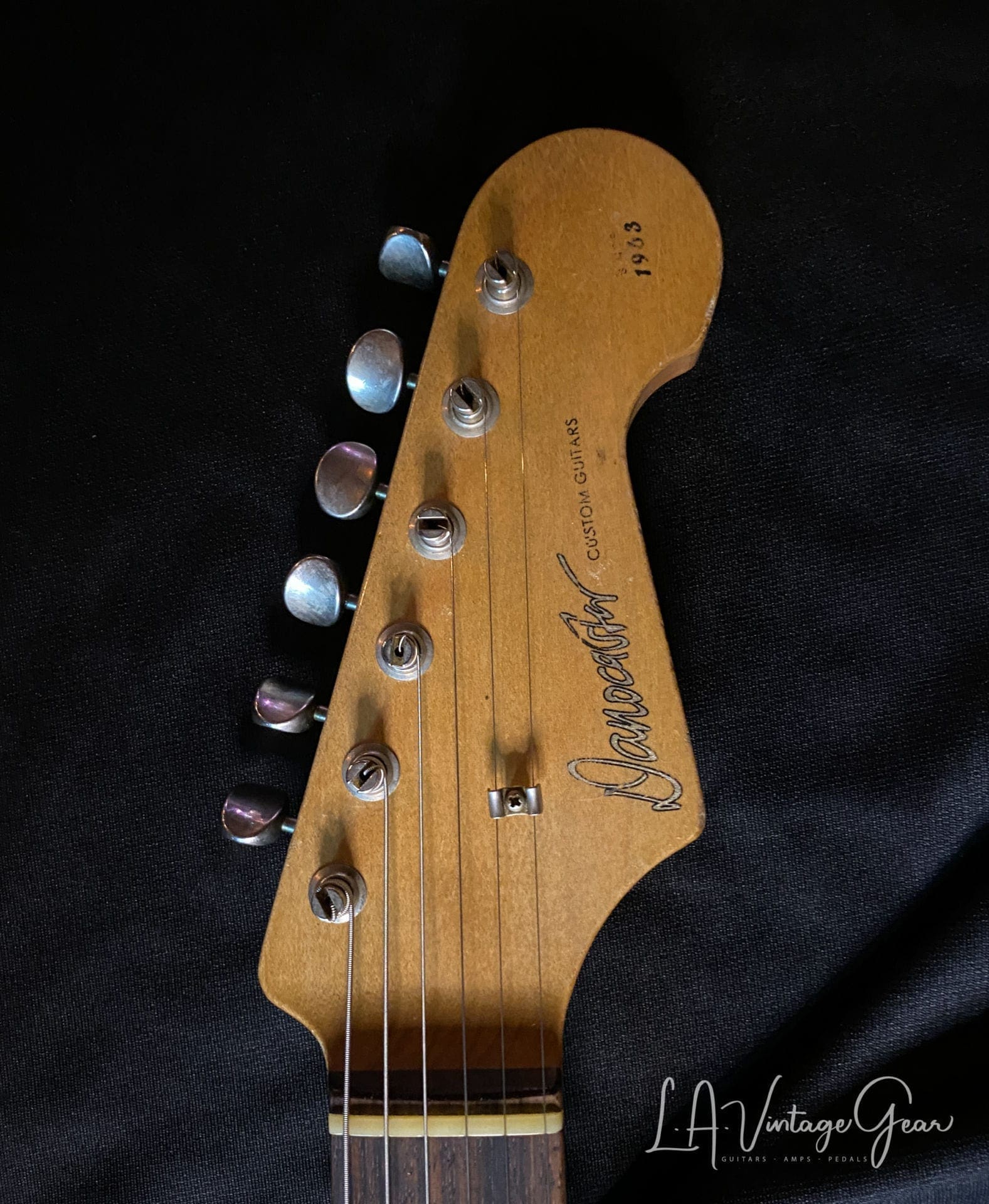 Danocaster Double Cut SSH Custom Electric Guitar - 2.5T Sunburst and Arcane Pickups - Image 5