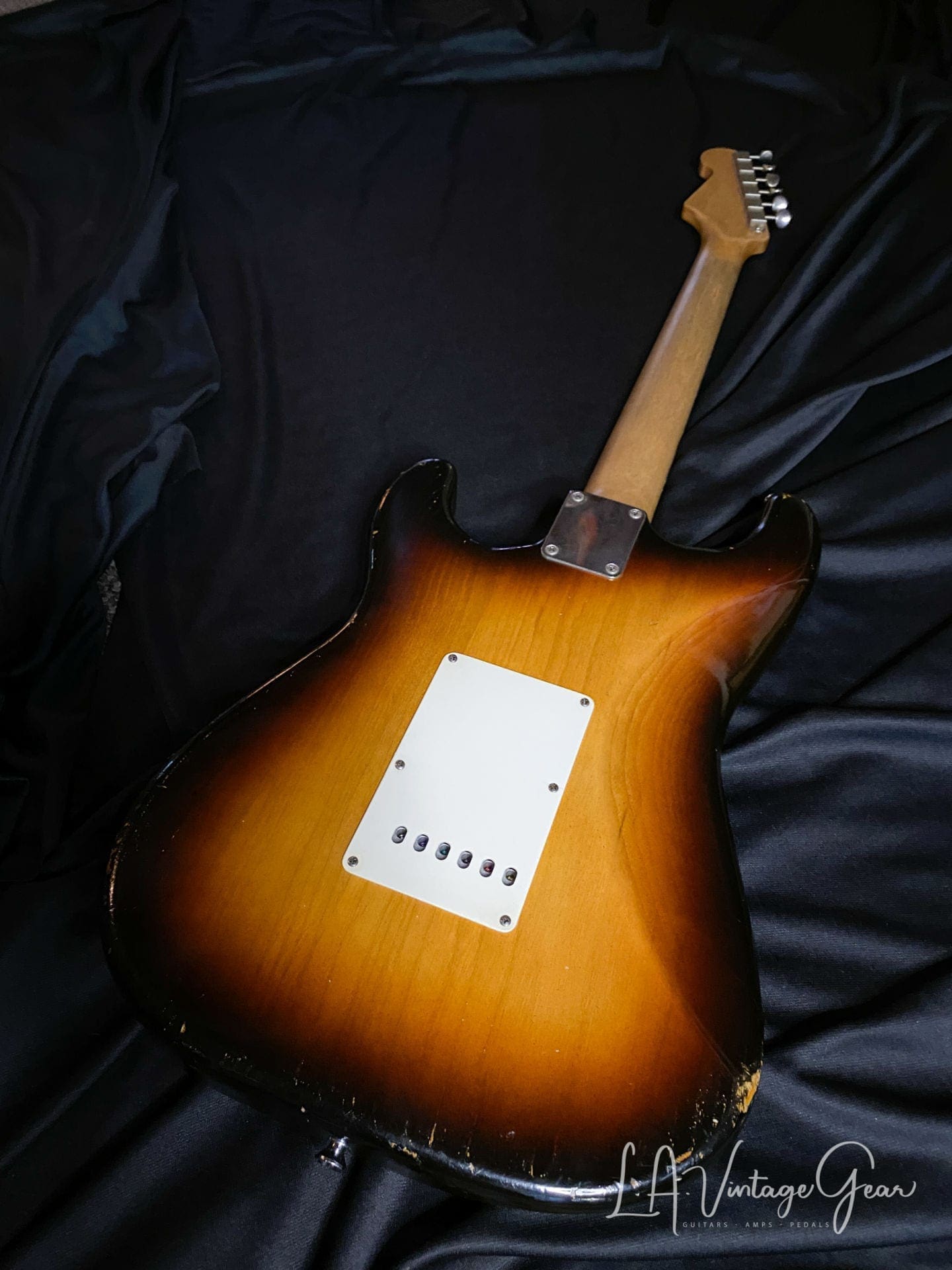 Danocaster Double Cut SSH Custom Electric Guitar - 2.5T Sunburst and Arcane Pickups - Image 8