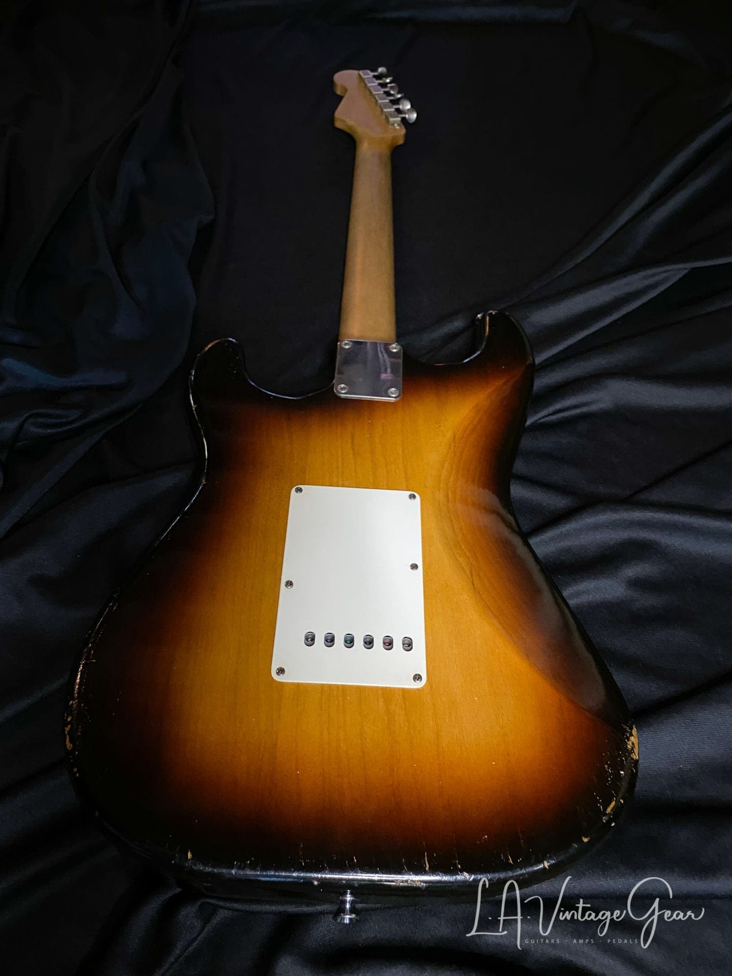 Danocaster Double Cut SSH Custom Electric Guitar - 2.5T Sunburst and Arcane Pickups - Image 9