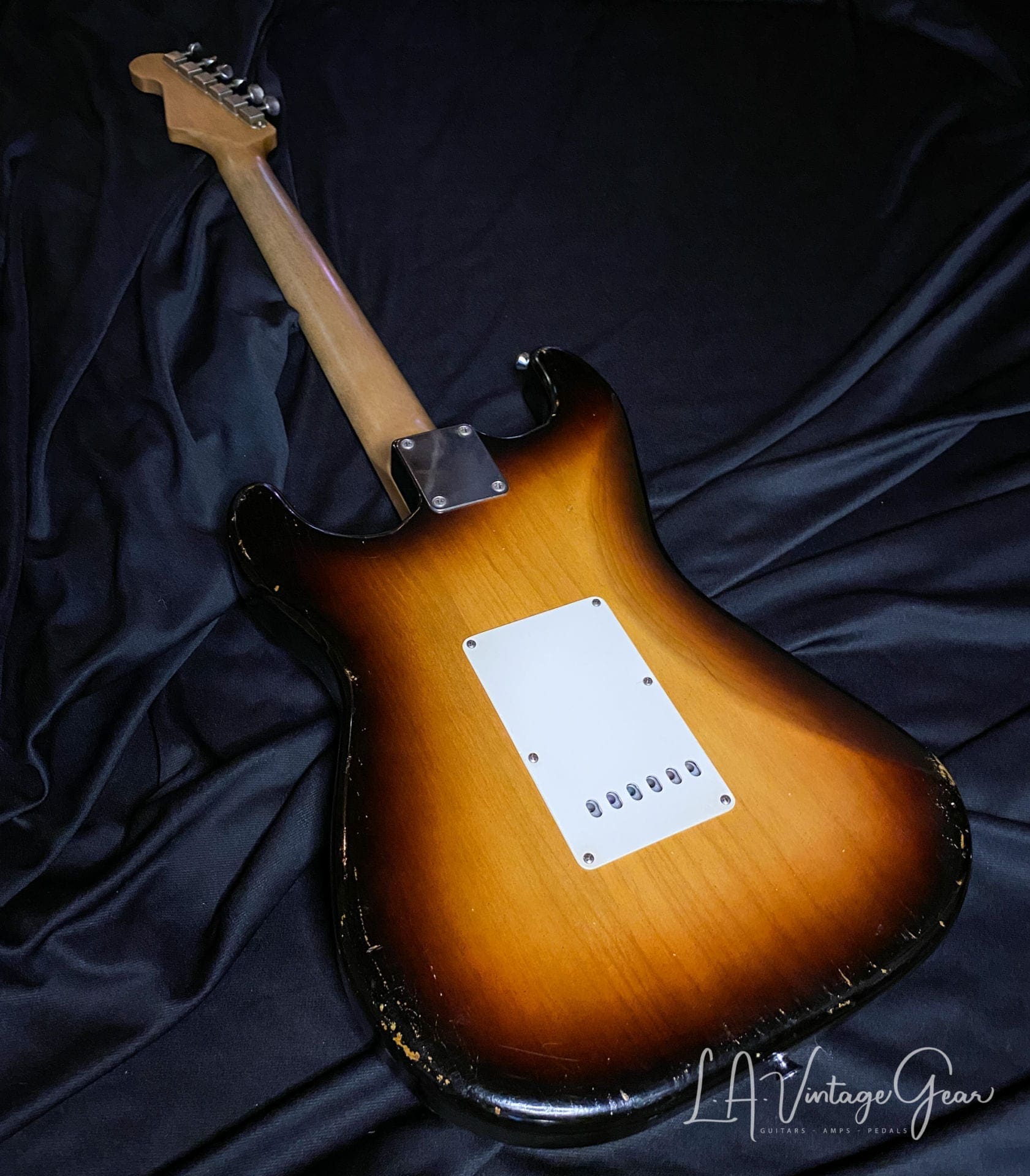 Danocaster Double Cut SSH Custom Electric Guitar - 2.5T Sunburst and Arcane Pickups - Image 10