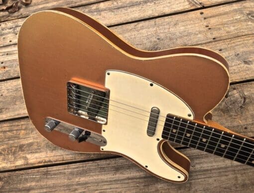 Danocaster Single Cut Double Bound Electric Guitar RW Neck - Faded
