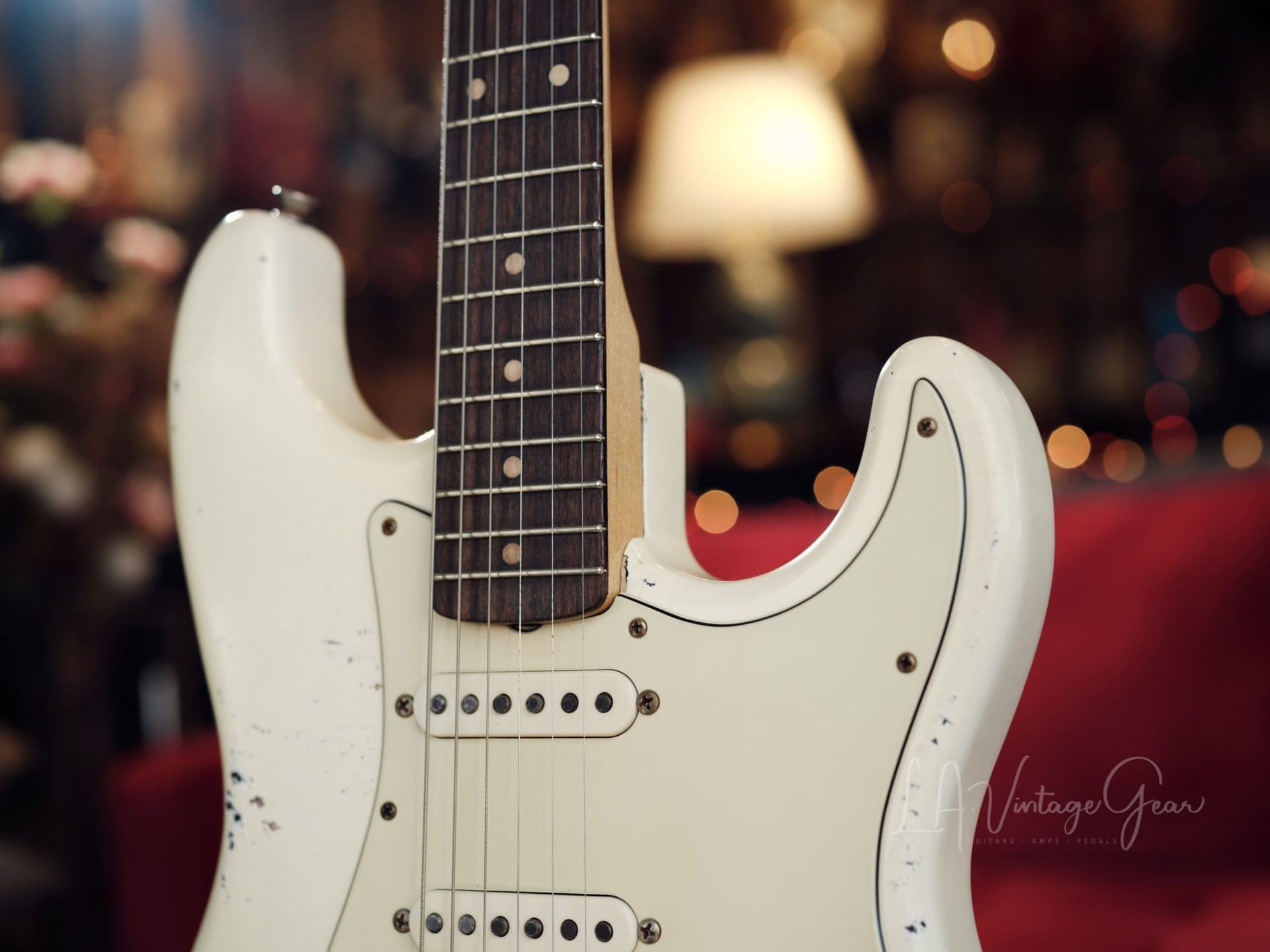 Mario Martin Oly White S-Style Relic Electric Guitar - Ash Body & Arcane Pups - Brand New! - Image 6