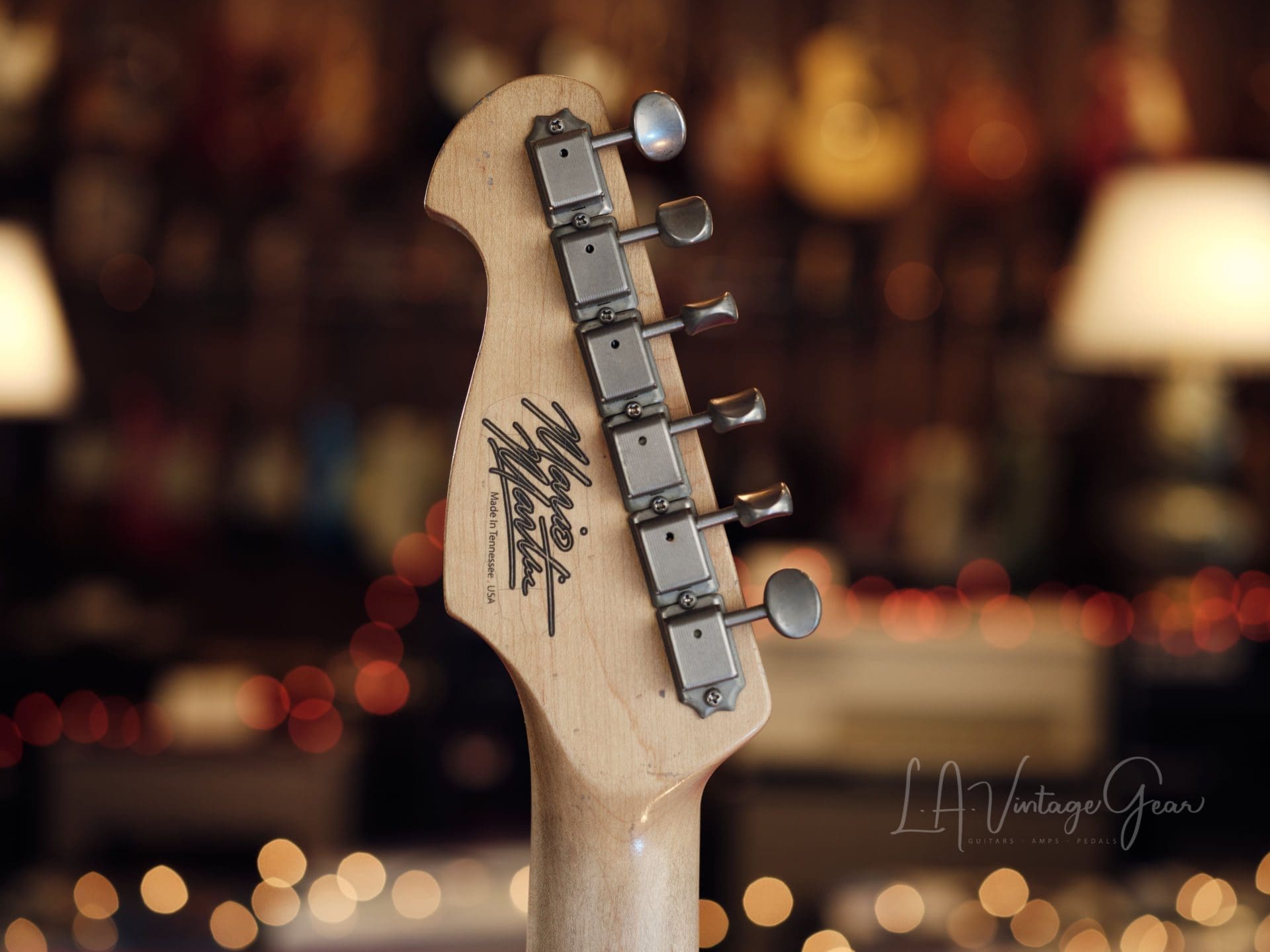 Mario Martin Oly White S-Style Relic Electric Guitar - Ash Body & Arcane Pups - Brand New! - Image 15