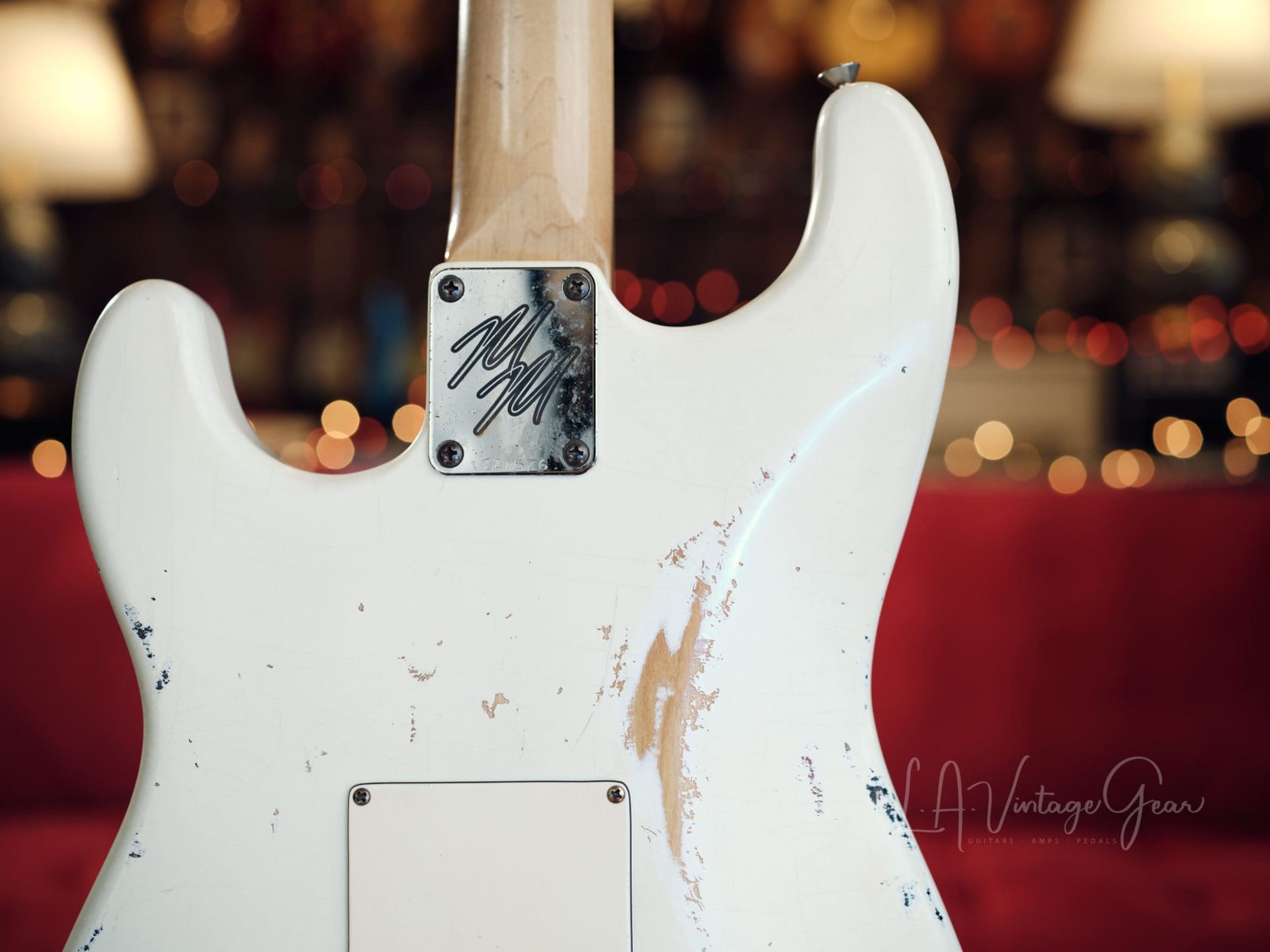 Mario Martin Oly White S-Style Relic Electric Guitar - Ash Body & Arcane Pups - Brand New! - Image 12