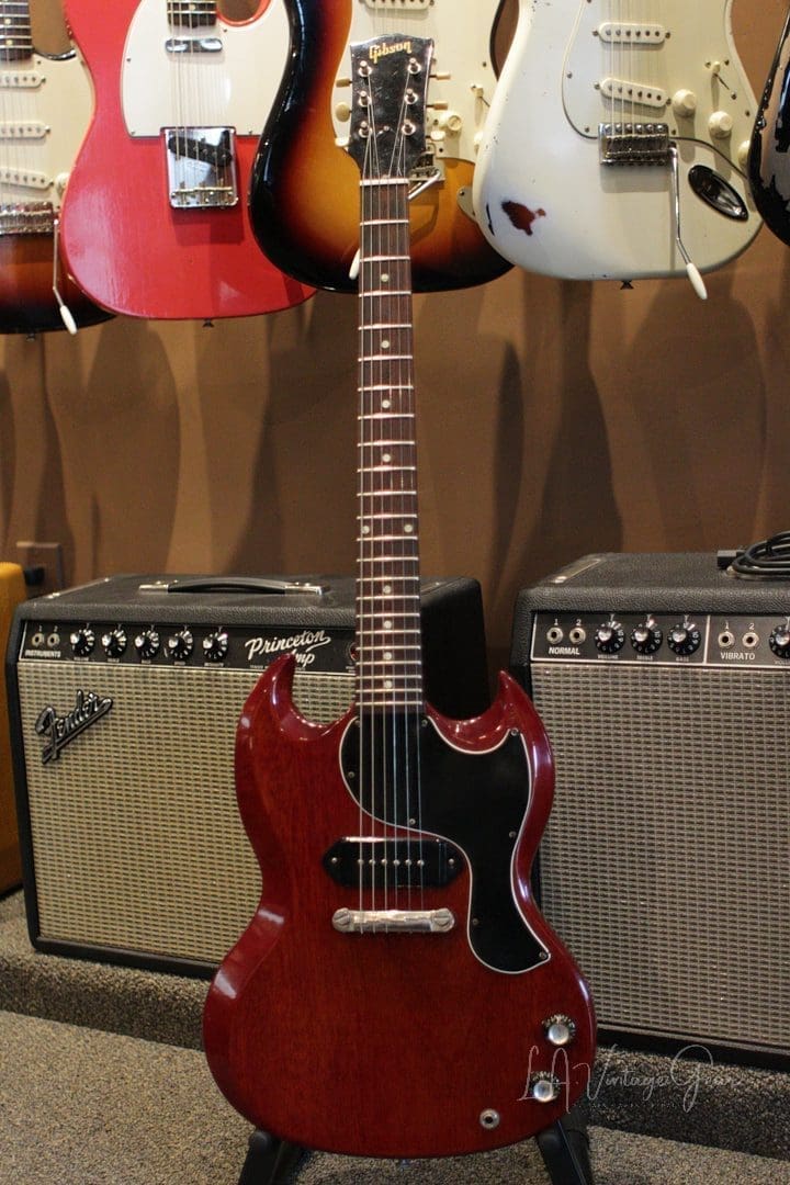 Gibson Vintage 1964 SG Jr.- Original Heritage Cherry Finish & P90 Pickup! Nice Beefy Neck!