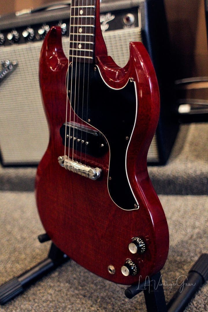 Gibson Vintage 1964 SG Jr.- Original Heritage Cherry Finish & P90 Pickup! Nice Beefy Neck! - Image 11