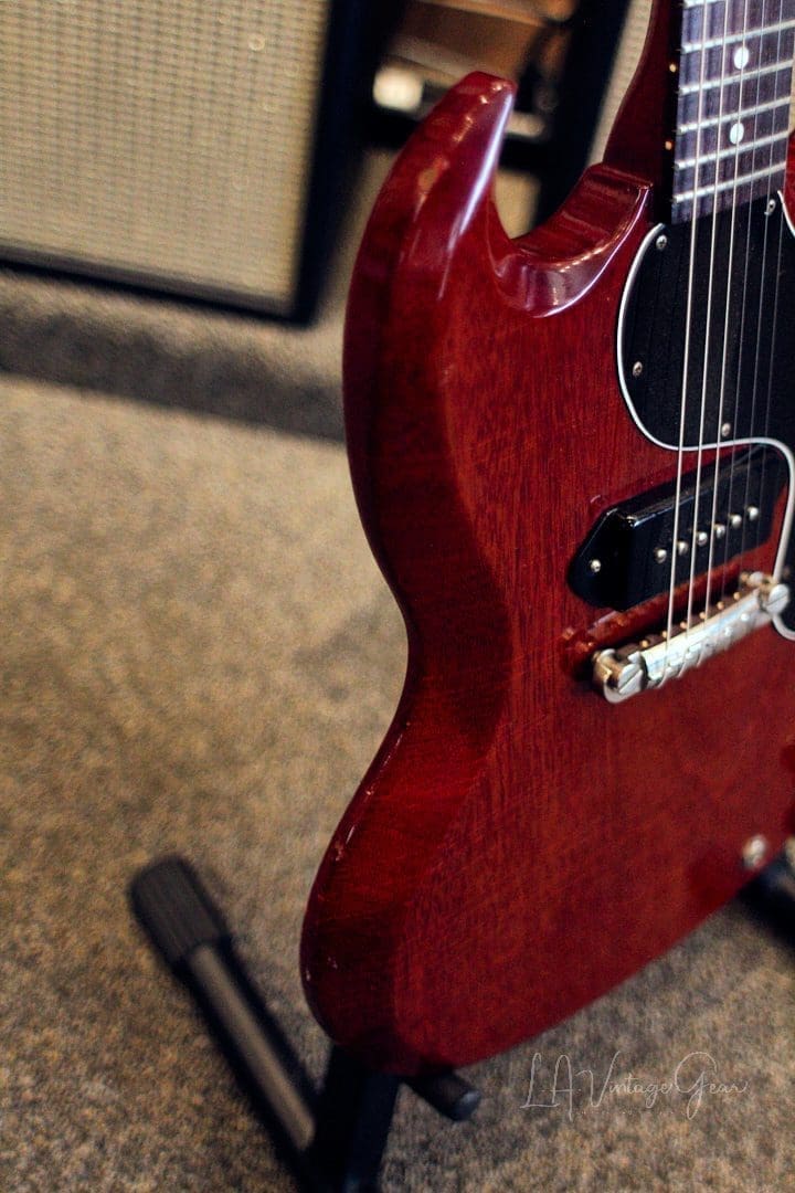 Gibson Vintage 1964 SG Jr.- Original Heritage Cherry Finish & P90 Pickup! Nice Beefy Neck! - Image 12
