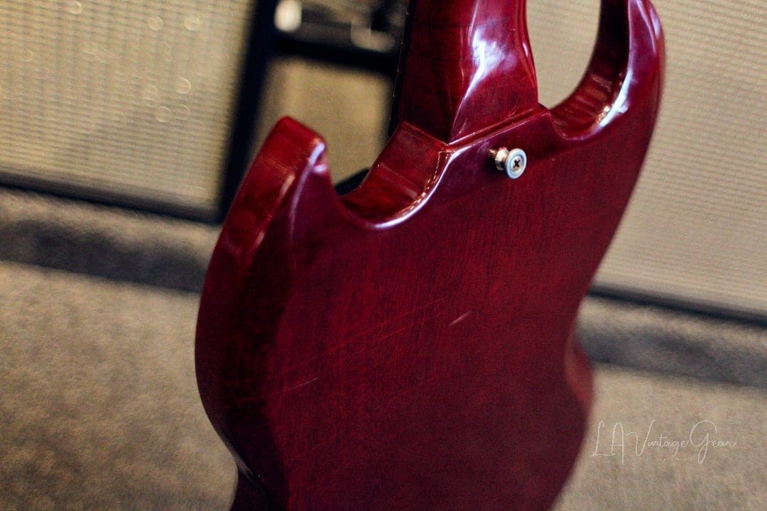 Gibson Vintage 1964 SG Jr.- Original Heritage Cherry Finish & P90 Pickup! Nice Beefy Neck! - Image 28