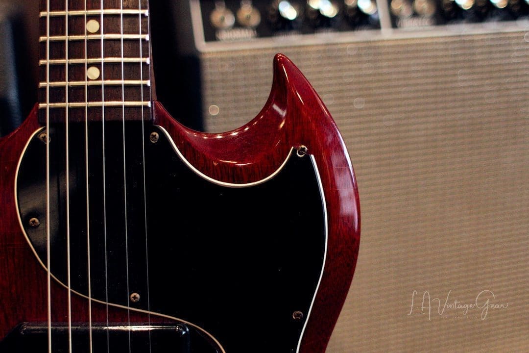 Gibson Vintage 1964 SG Jr.- Original Heritage Cherry Finish & P90 Pickup! Nice Beefy Neck! - Image 4