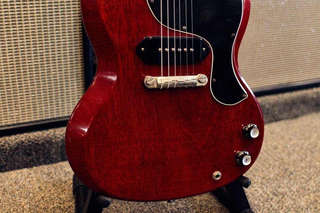 Gibson Vintage 1964 SG Jr.- Original Heritage Cherry Finish & P90 Pickup! Nice Beefy Neck! - Image 7