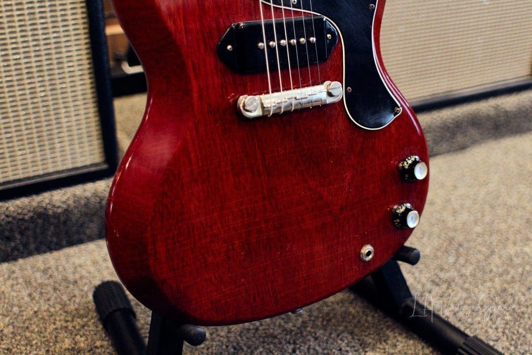 Gibson Vintage 1964 SG Jr.- Original Heritage Cherry Finish & P90 Pickup! Nice Beefy Neck! - Image 8