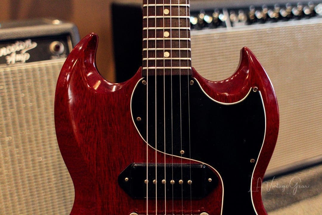 Gibson Vintage 1964 SG Jr.- Original Heritage Cherry Finish & P90 Pickup! Nice Beefy Neck! - Image 9