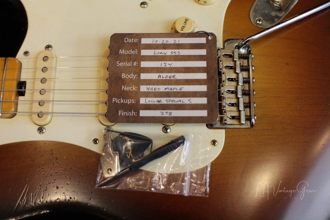 Shabat Lynx S-Style 2T Sunburst Electric Guitar #123 - Alder Body & Lollar Special S Pickups! - Image 15