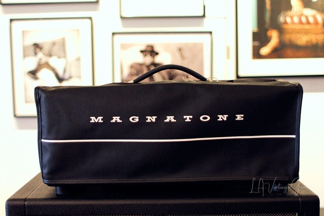 Magnatone Super 15 Tube Amplifier Head - Black Tolex - 15 Watts & In Mint Condition with Vinyl Cover! - Image 8