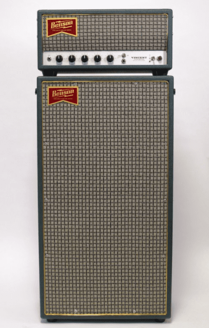 Benson Vincent 30 Watt Channel Switching Head & 2x12 Open Back Cab - Green Tolex - Mint Condition! - Image 3