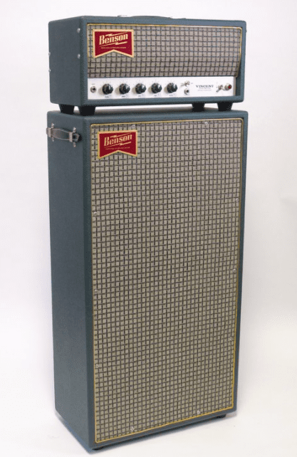 Benson Vincent 30 Watt Channel Switching Head & 2x12 Open Back Cab - Green Tolex - Mint Condition! - Image 4
