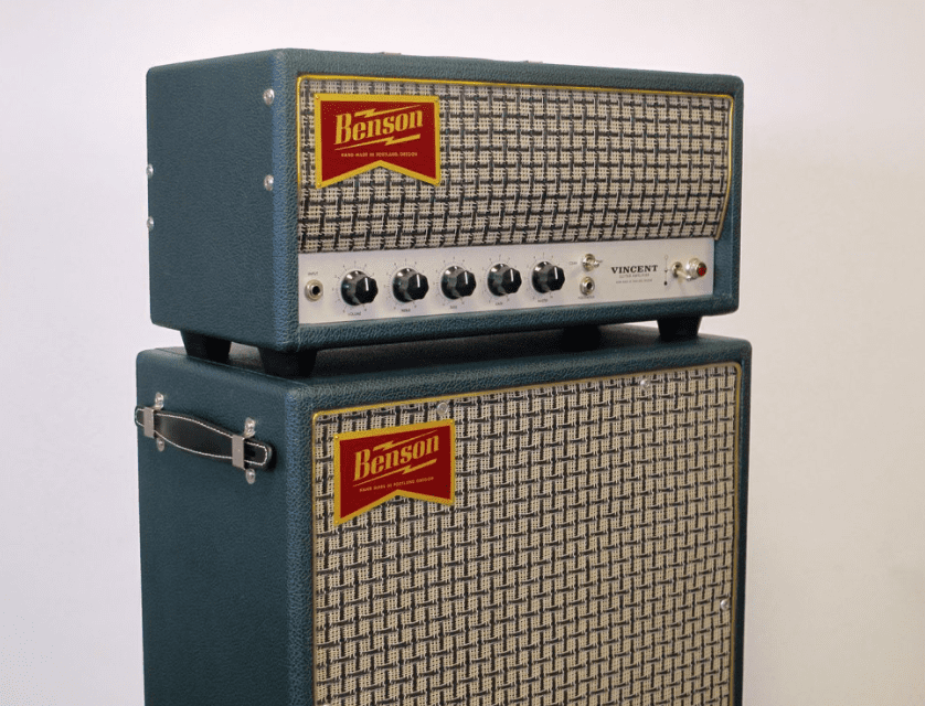 Benson Vincent 30 Watt Channel Switching Head & 2x12 Open Back Cab - Green Tolex - Mint Condition!