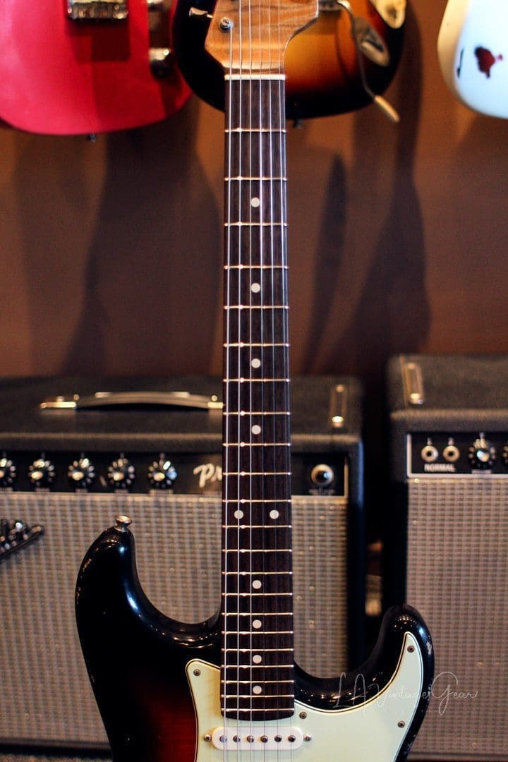 Xotic XSC-1 S-Style Lightly Relic'd Electric Guitar - 3 Tone Sunburst Finish & Roasted Flame Maple Neck #2332 - Image 7