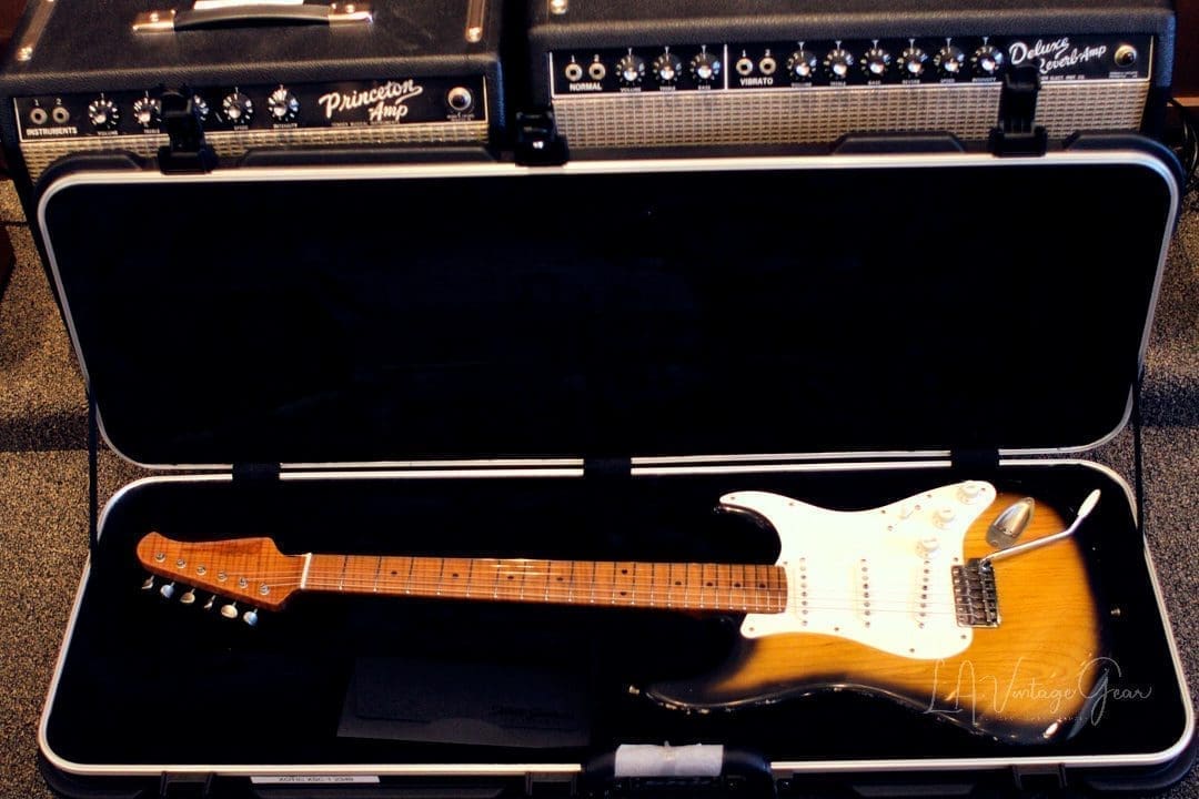 Xotic XSC-1 S-Style Lightly Relic'd Electric Guitar - 2 Tone Sunburst Finish & Roasted Flame Maple Neck #2349 - Image 18