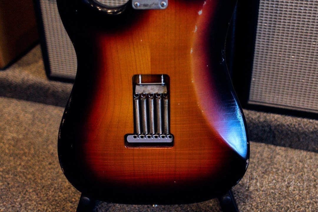 Xotic XSC-1 S-Style Lightly Relic'd Electric Guitar - 3 Tone Sunburst Finish & Roasted Flame Maple Neck #2332 - Image 14