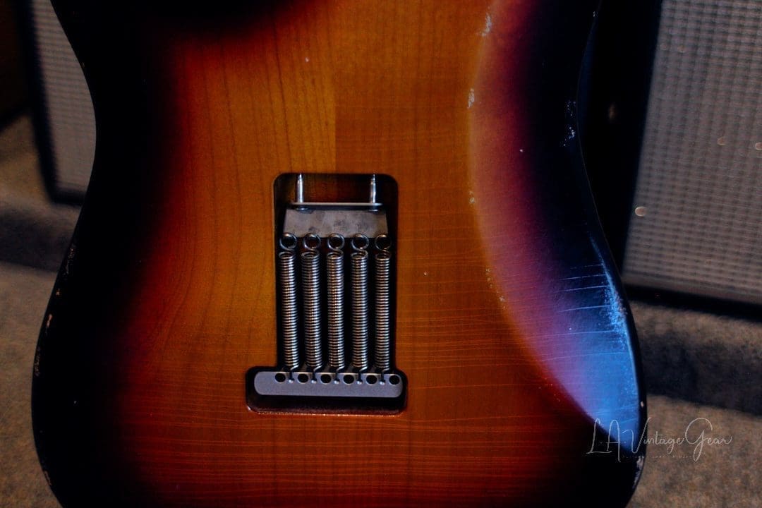 Xotic XSC-1 S-Style Lightly Relic'd Electric Guitar - 3 Tone Sunburst Finish & Roasted Flame Maple Neck #2332 - Image 15