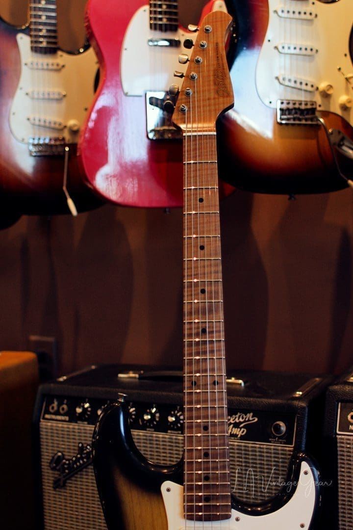 Xotic XSC-1 S-Style Lightly Relic'd Electric Guitar - 2 Tone Sunburst Finish & Roasted Flame Maple Neck #2349 - Image 5