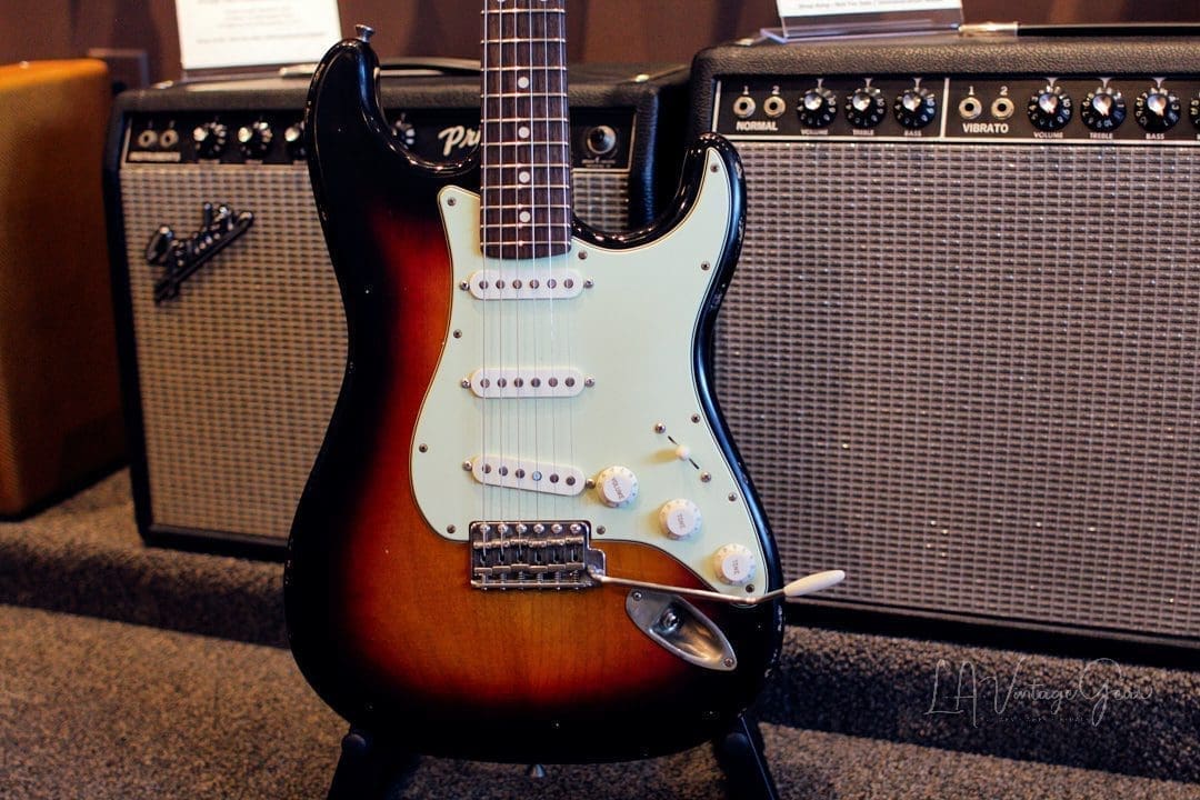 Xotic XSC-1 S-Style Lightly Relic'd Electric Guitar - 3 Tone Sunburst Finish & Roasted Flame Maple Neck #2332 - Image 2