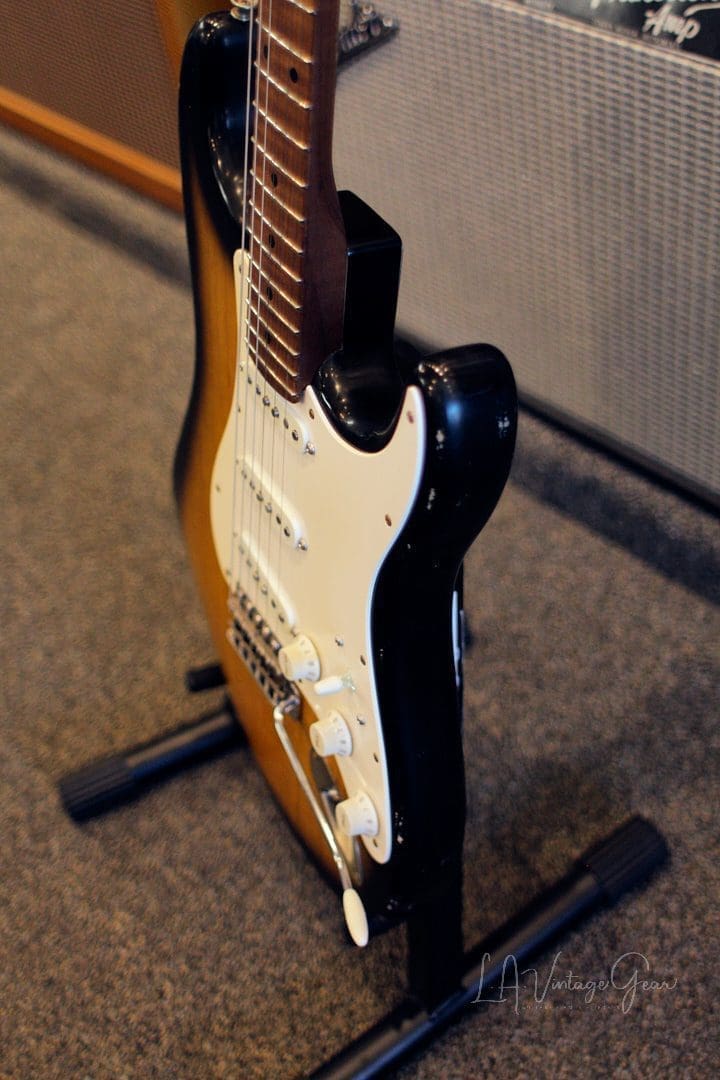 Xotic XSC-1 S-Style Lightly Relic'd Electric Guitar - 2 Tone Sunburst Finish & Roasted Flame Maple Neck #2349 - Image 7