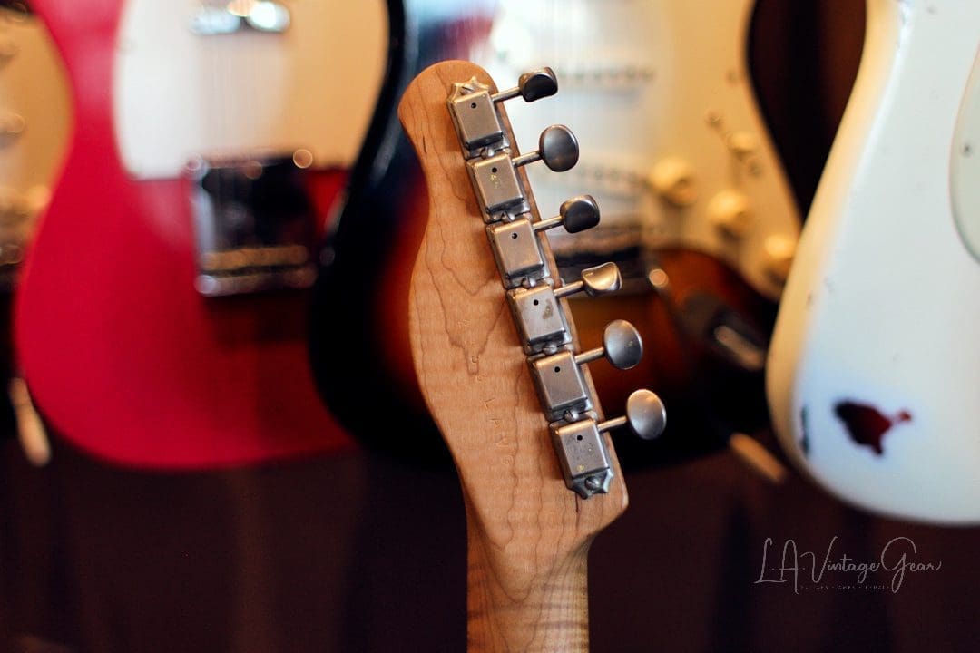 Xotic XTC-1 T-Style Lightly Relic'd Electric Guitar - Whiteguard Blonde & Roasted Flame Maple Neck #2333 - Image 13
