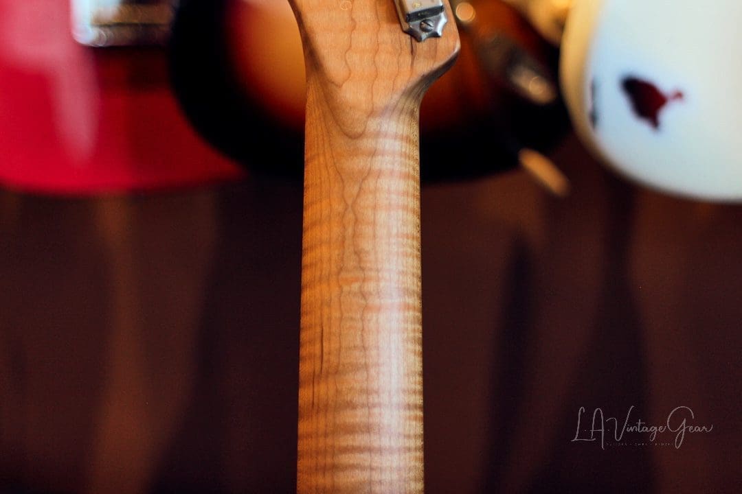 Xotic XTC-1 T-Style Lightly Relic'd Electric Guitar - Whiteguard Blonde & Roasted Flame Maple Neck #2333 - Image 15