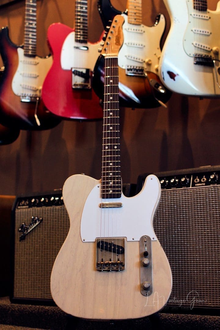 Xotic XTC-1 T-Style Lightly Relic'd Electric Guitar - Whiteguard Blonde & Roasted Flame Maple Neck #2333