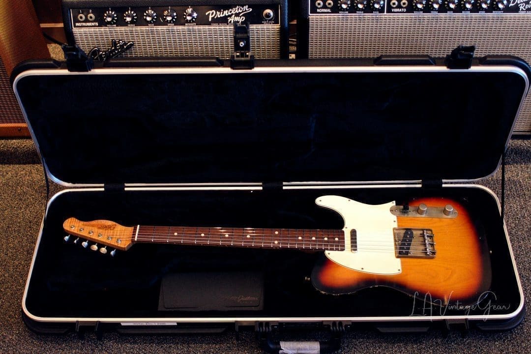 Xotic XTC-1 T-Style Light Relic Electric Guitar-3T Sunburst-Roasted Flame Maple Neck #2330 - Image 15