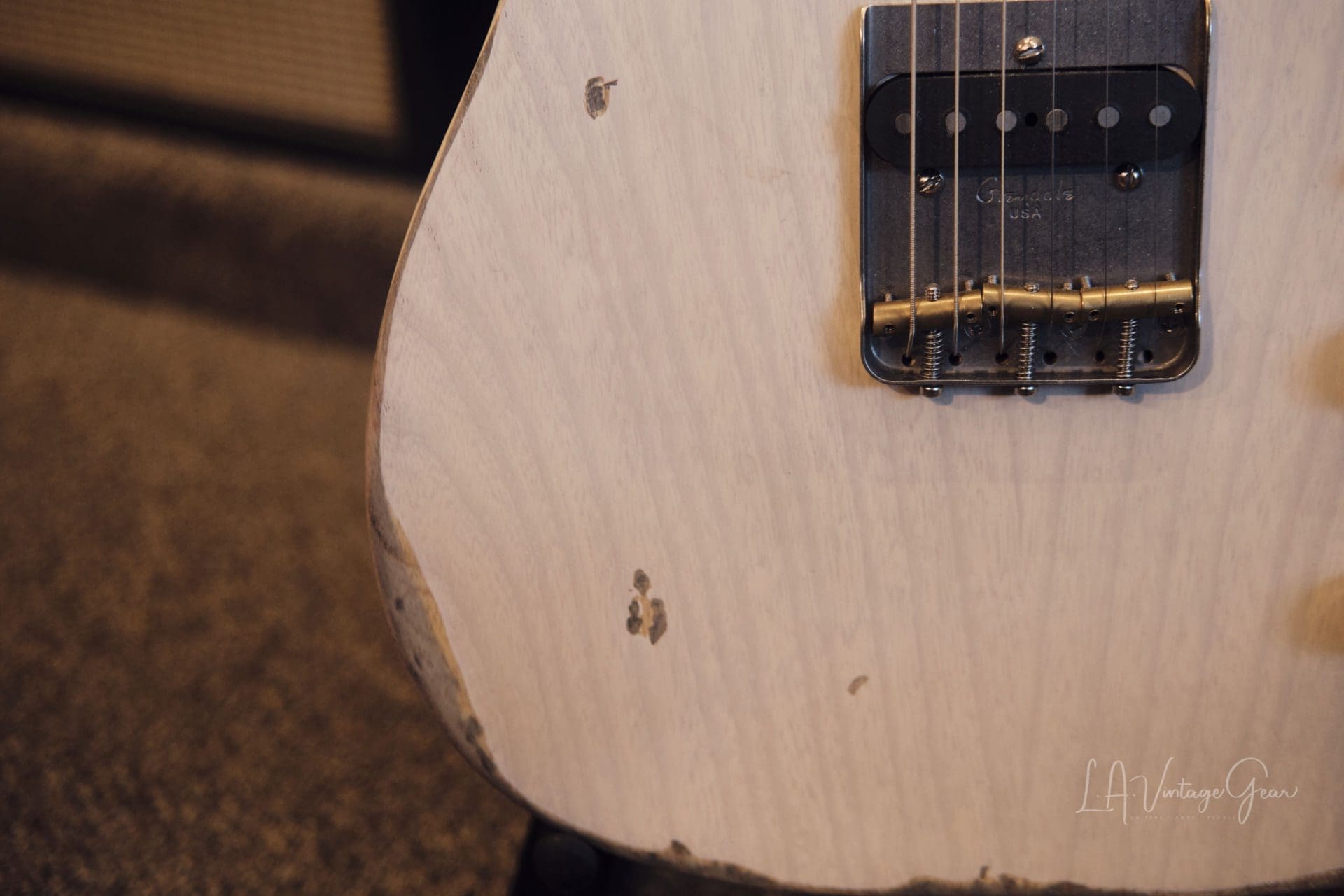 John Bolin Custom 'Super Model' T-Style Relic'd Electric Guitar (2021) - Natural Finish with Don Mare Pickups! - Image 12