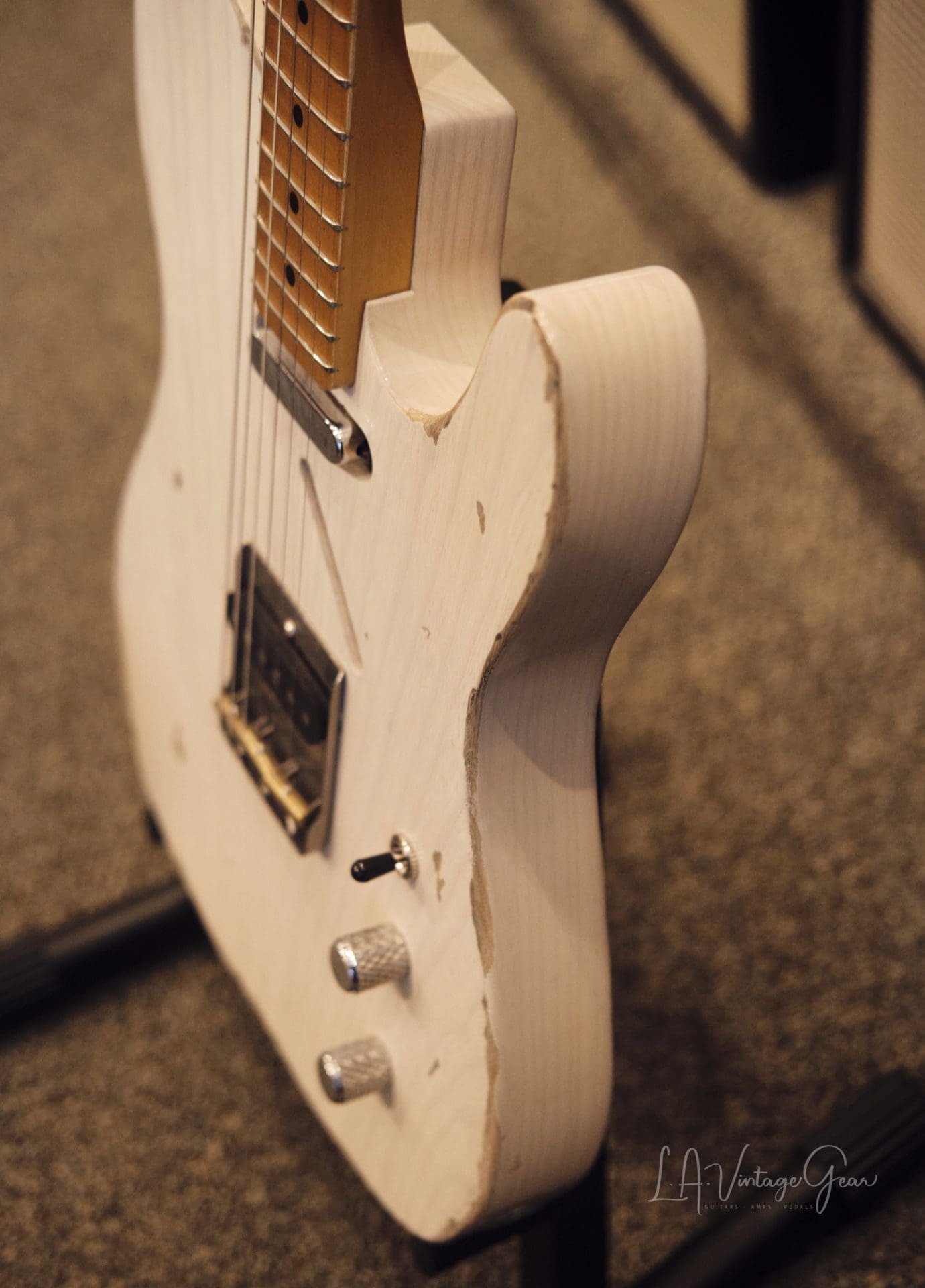 John Bolin Custom 'Super Model' T-Style Relic'd Electric Guitar (2021) - Natural Finish with Don Mare Pickups! - Image 13