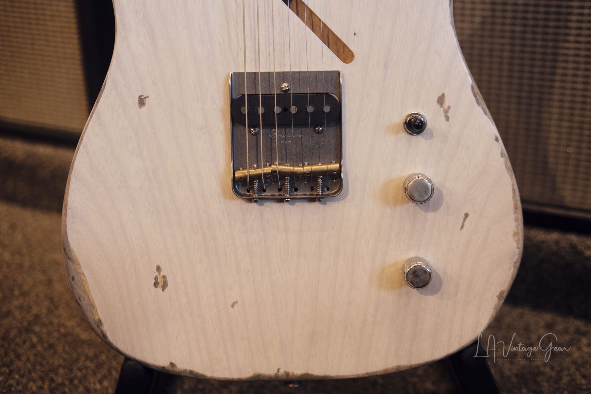 John Bolin Custom 'Super Model' T-Style Relic'd Electric Guitar (2021) - Natural Finish with Don Mare Pickups! - Image 5
