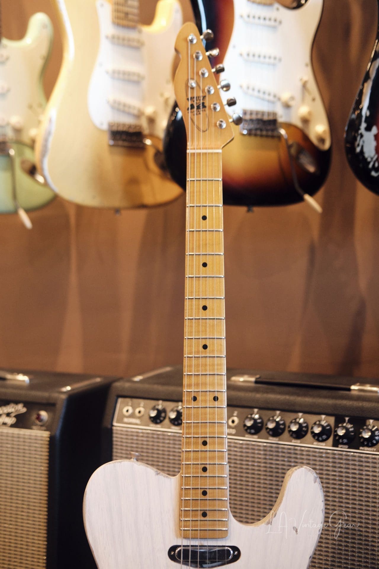 John Bolin Custom 'Super Model' T-Style Relic'd Electric Guitar (2021) - Natural Finish with Don Mare Pickups! - Image 6