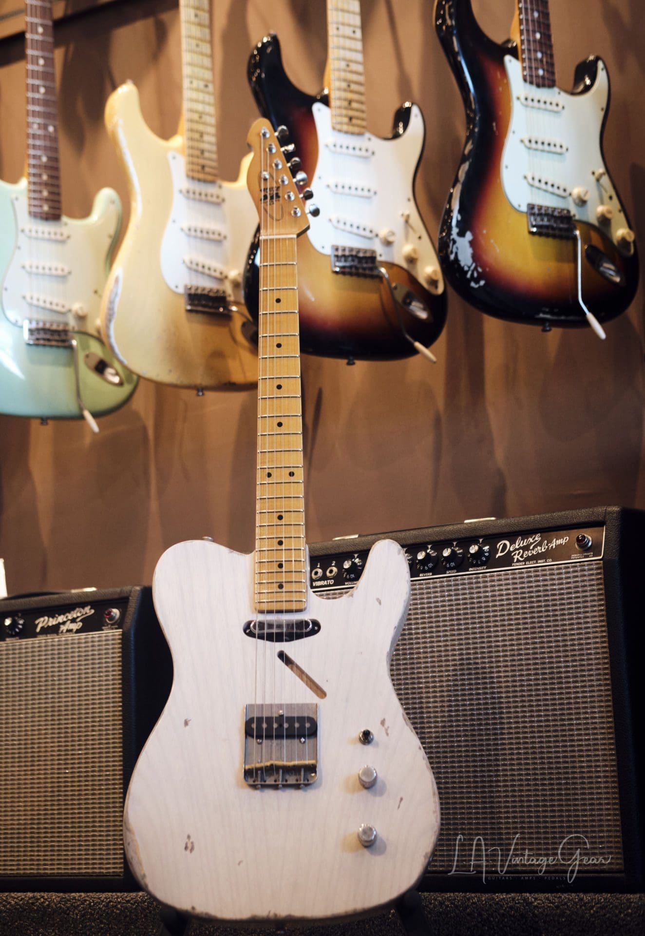John Bolin Custom 'Super Model' T-Style Relic'd Electric Guitar (2021) - Natural Finish with Don Mare Pickups!