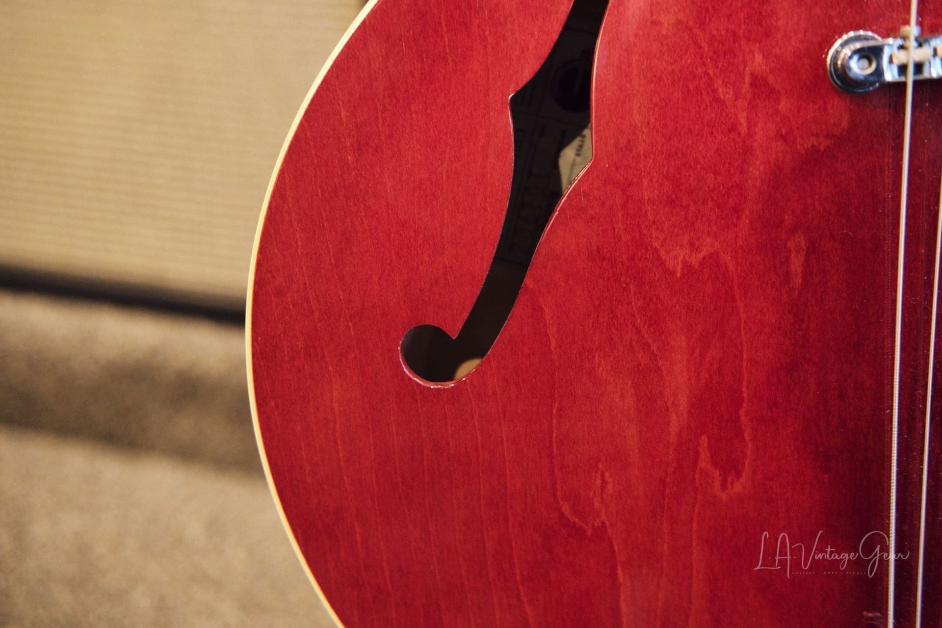 Epiphone 1967 Vintage Riviera ES360TD - Cherry Finish & Patent Number Mini-Hums ! Val McCallum Owned - Image 11