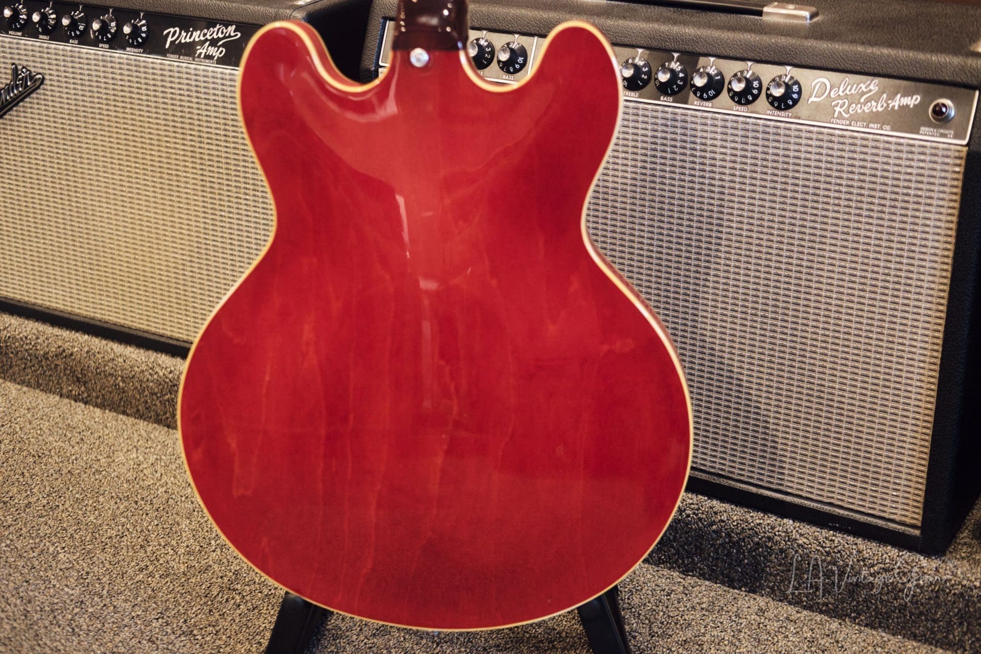 Epiphone 1967 Vintage Riviera ES360TD - Cherry Finish & Patent Number Mini-Hums ! Val McCallum Owned - Image 19