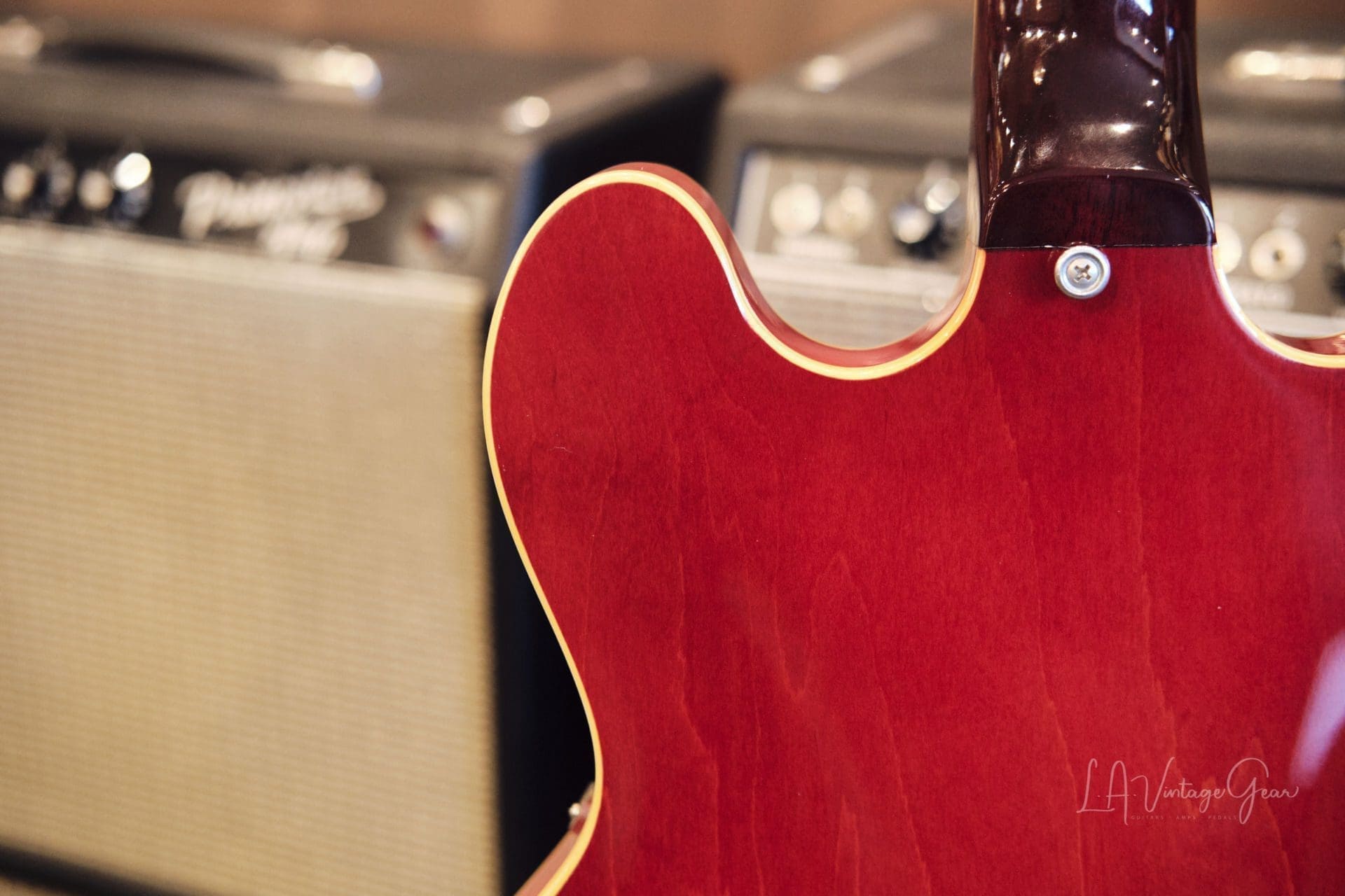 Epiphone 1967 Vintage Riviera ES360TD - Cherry Finish & Patent Number Mini-Hums ! Val McCallum Owned - Image 24