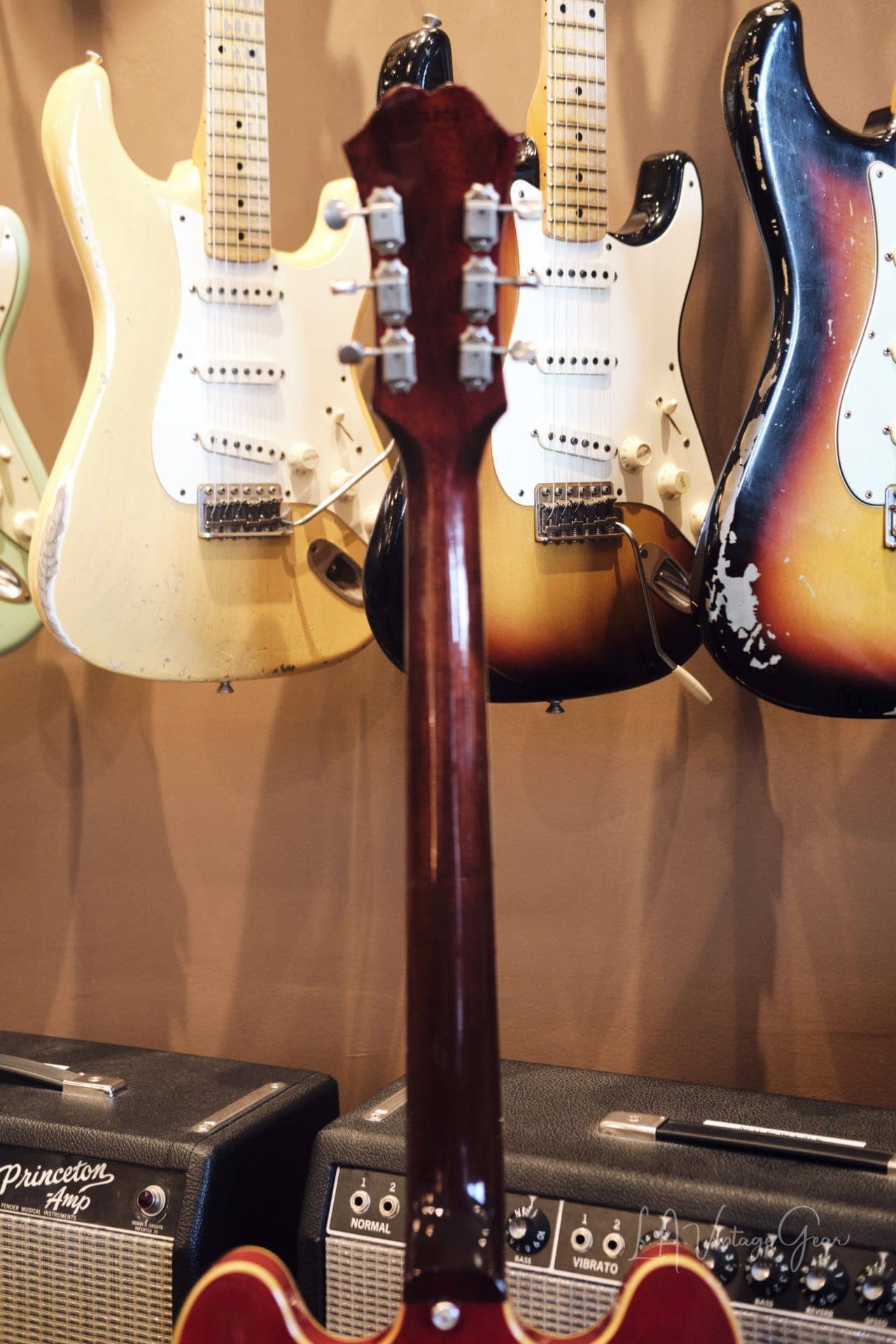 Epiphone 1967 Vintage Riviera ES360TD - Cherry Finish & Patent Number Mini-Hums ! Val McCallum Owned - Image 16