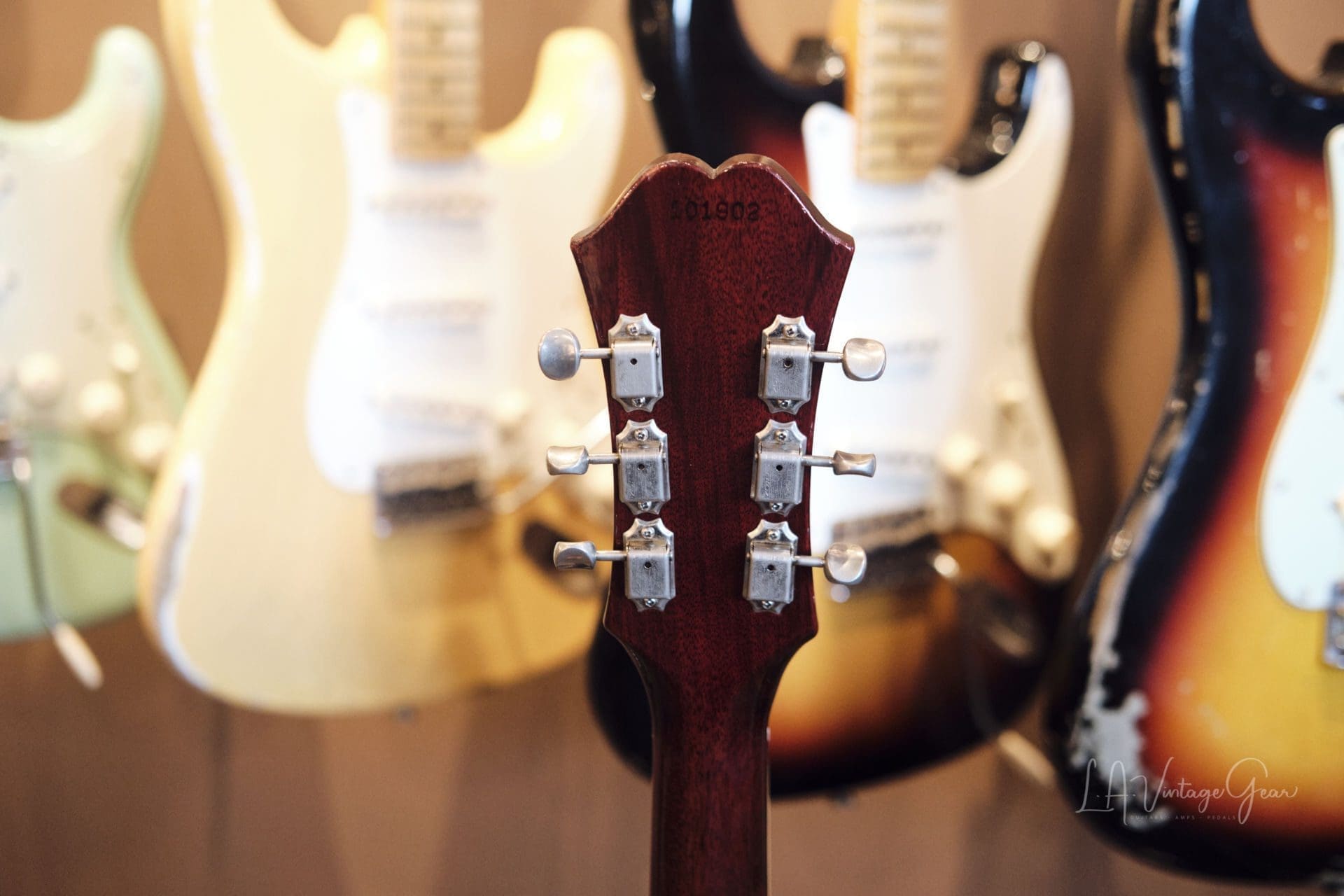 Epiphone 1967 Vintage Riviera ES360TD - Cherry Finish & Patent Number Mini-Hums ! Val McCallum Owned - Image 17