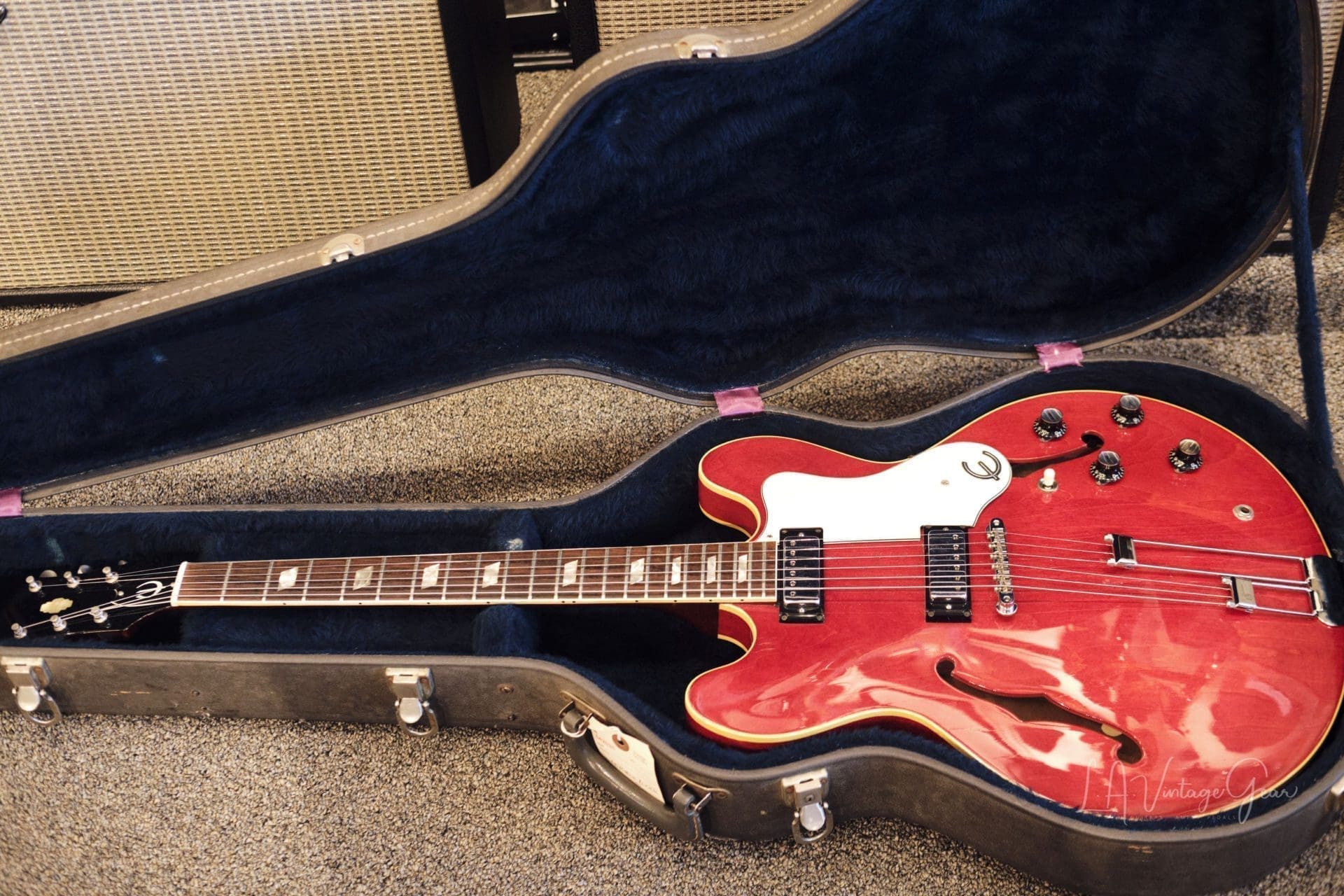 Epiphone 1967 Vintage Riviera ES360TD - Cherry Finish & Patent Number Mini-Hums ! Val McCallum Owned - Image 29