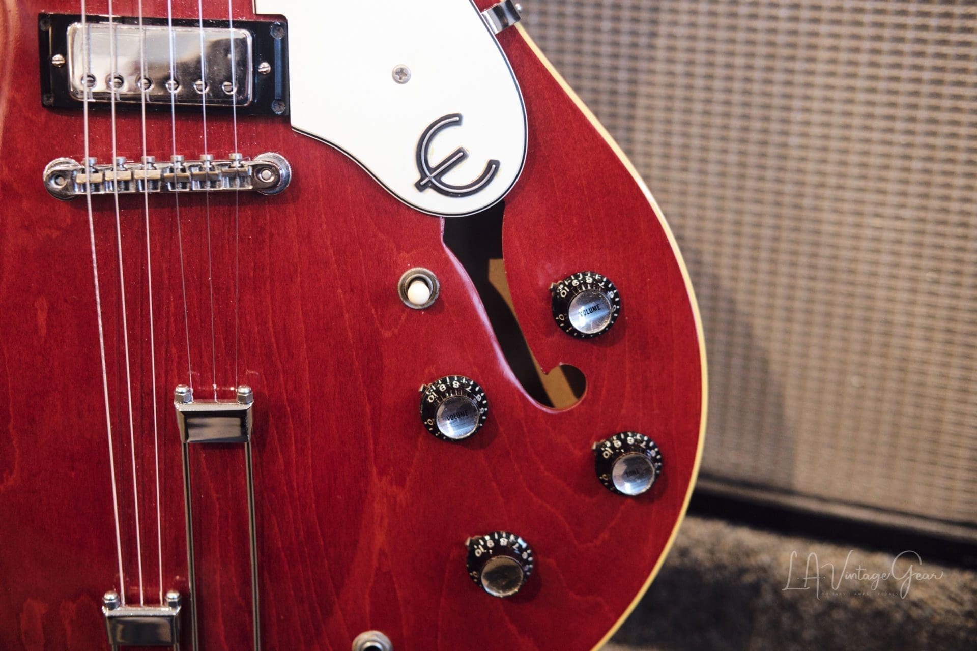 Epiphone 1967 Vintage Riviera ES360TD - Cherry Finish & Patent Number Mini-Hums ! Val McCallum Owned - Image 7