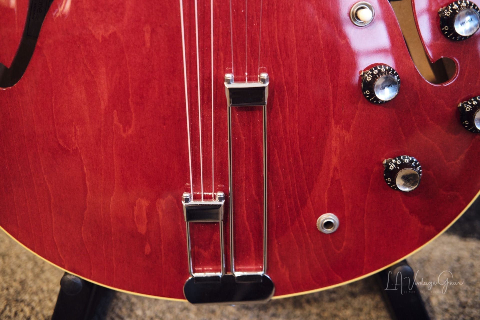 Epiphone 1967 Vintage Riviera ES360TD - Cherry Finish & Patent Number Mini-Hums ! Val McCallum Owned - Image 10