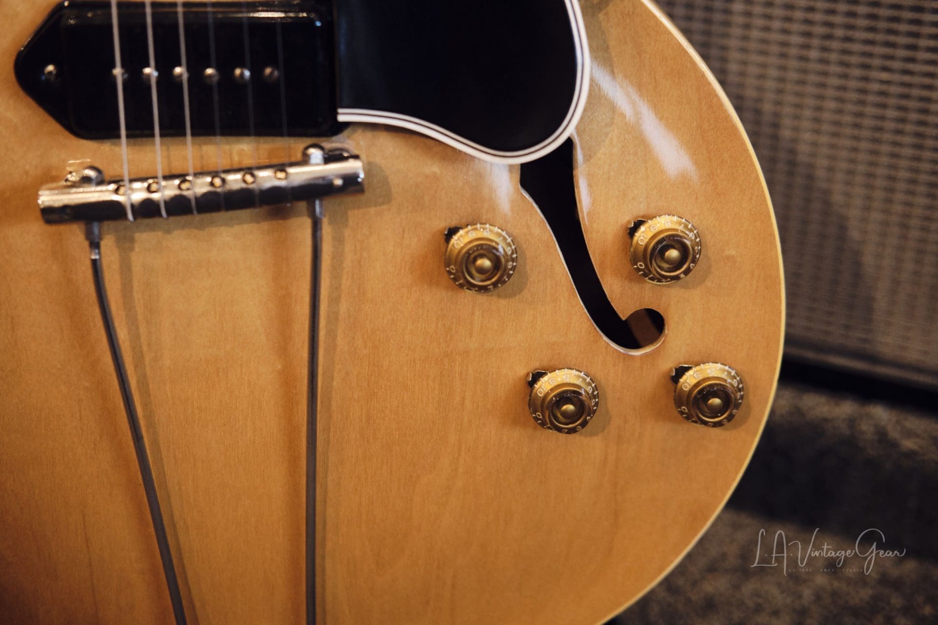Gibson 1956 Thinline ES-225 - Natural Finish with Two Dogear P90's ! Val McCallum Owned - Image 7