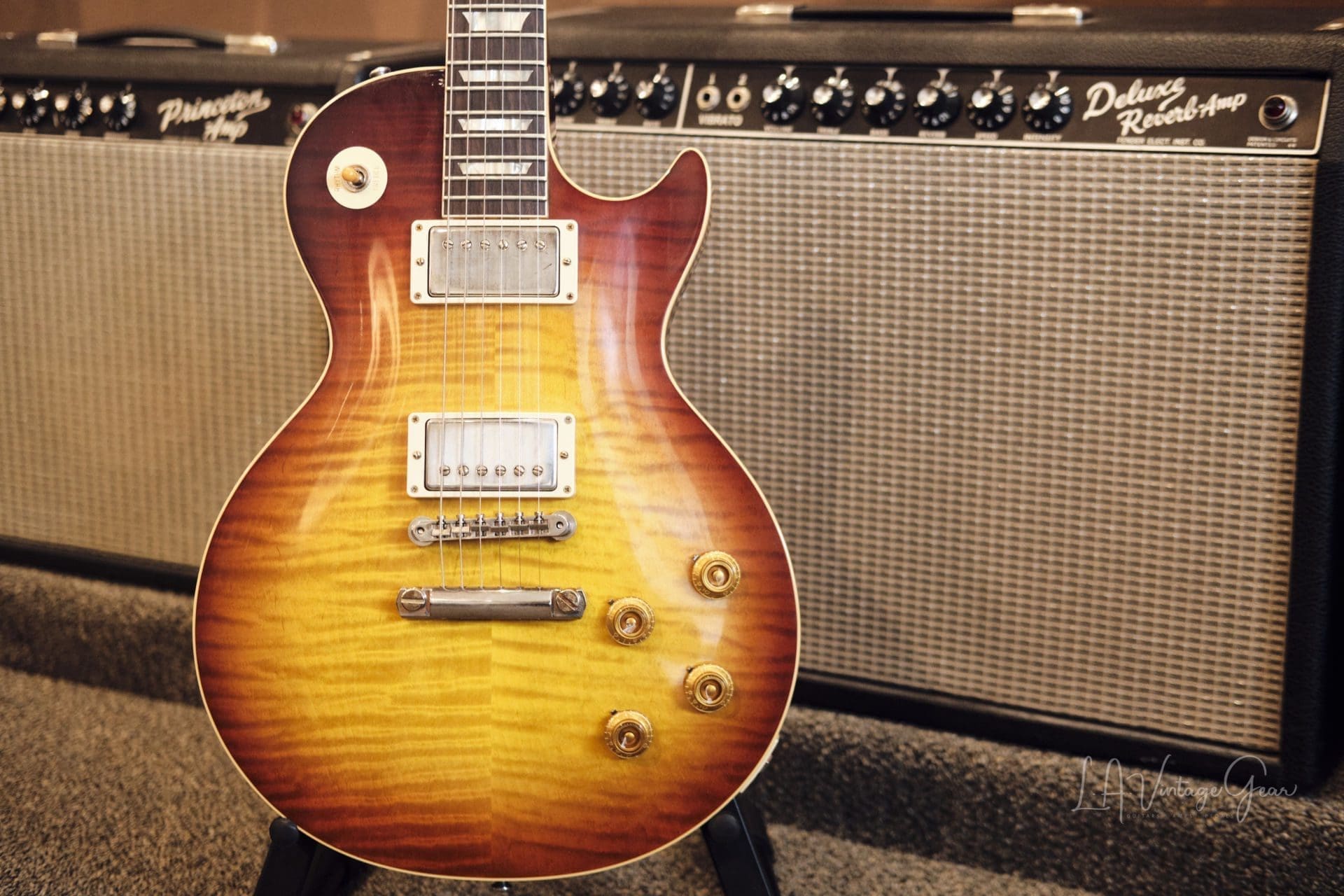 Gibson R9 Les Paul 2021 - 'Beautiful Kentucky Bourbon Fade' Finish #911399 - Minty ! - Image 2