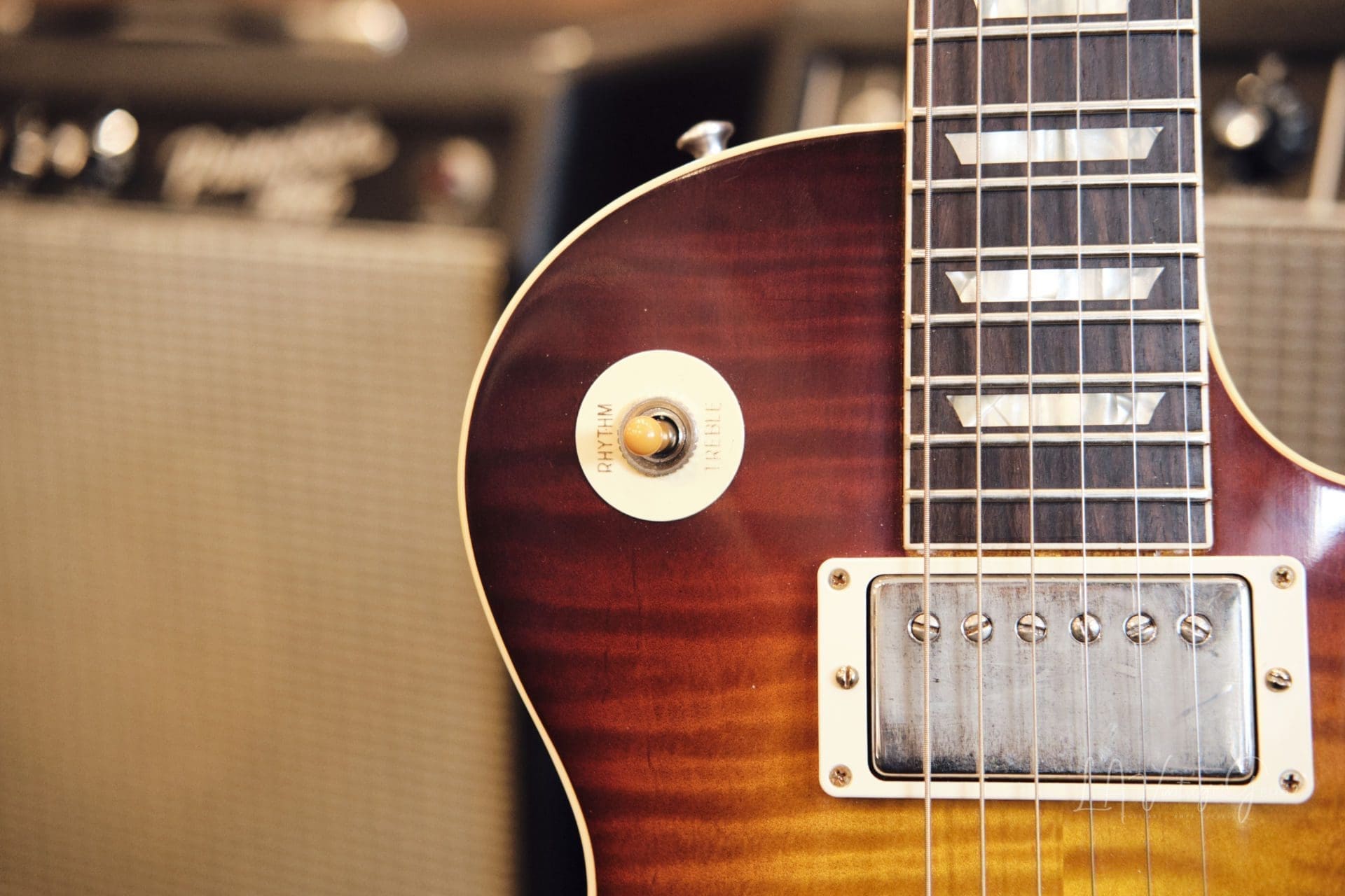 Gibson R9 Les Paul 2021 - 'Beautiful Kentucky Bourbon Fade' Finish #911399 - Minty ! - Image 5