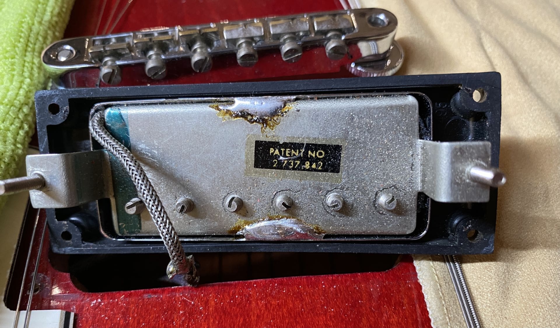 Epiphone 1967 Vintage Riviera ES360TD - Cherry Finish & Patent Number Mini-Hums ! Val McCallum Owned - Image 30